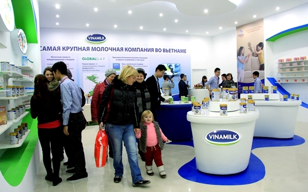 cửa hàng sữa Vinamilk ở Nga